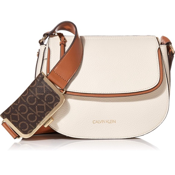 Calvin Klein Handbags - Calvin Klein Bag Bella Novelty Crossbody Leather Cherub White AUTHENTIC NWT